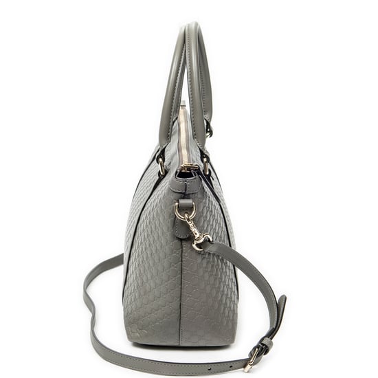 Gucci Convertible Satchel en Gris Piel de becerro - Image 4
