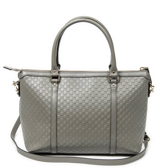 Gucci Convertible Satchel en Gris Piel de becerro - Image 5