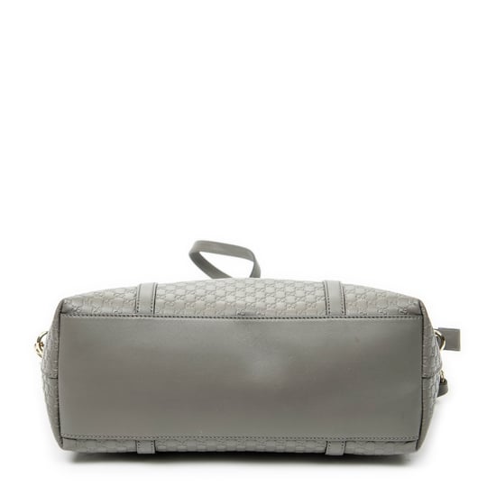 Gucci Convertible Satchel en Gris Piel de becerro - Image 6