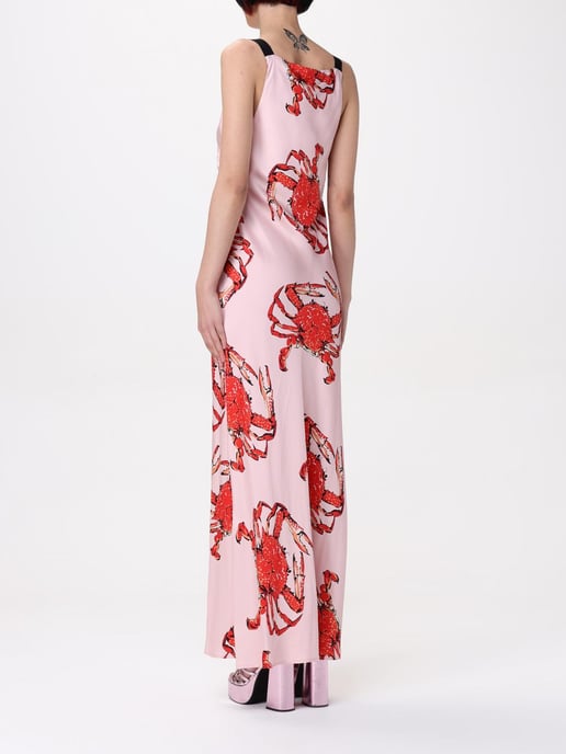 Vestido Maxi de Seda con Estampado de Cangrejo - Image 2