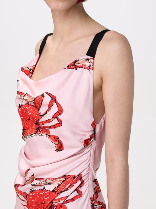 Vestido Maxi de Seda con Estampado de Cangrejo - Image 3