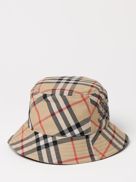 Gorro de Cubo Check con Logo Bordado - Image 1