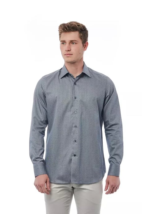 Camisa de vestir impresa slim fit - Image 1