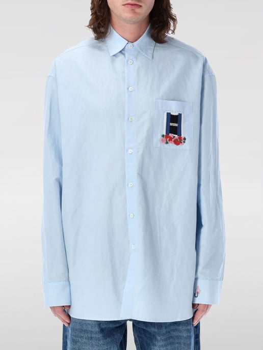 Camisa de popelín bordada de gran tamaño - Image 1