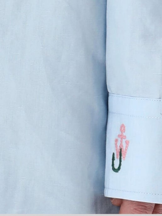 Camisa de popelín bordada de gran tamaño - Image 3