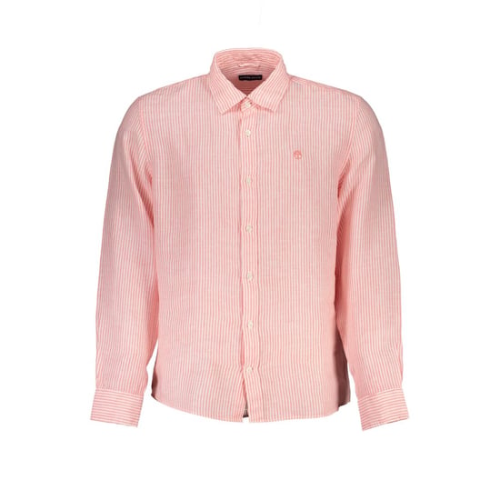 Camisa de Lino a Rayas Rosa - Image 1
