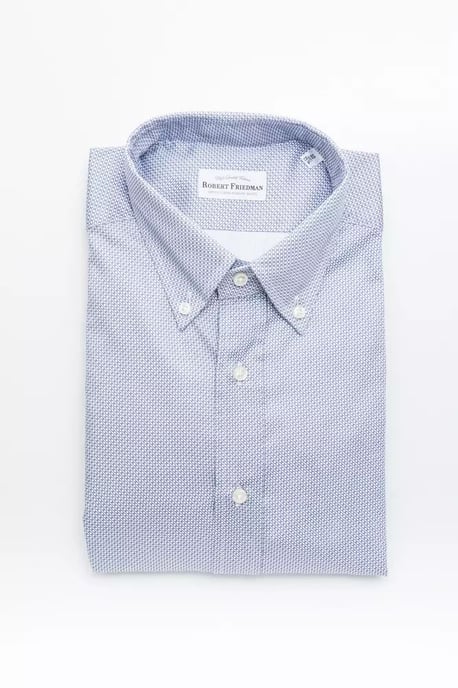 Camisa de Vestir de Cuadro Pequeño de Manga Larga - Image 1