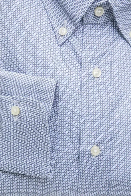 Camisa de Vestir de Cuadro Pequeño de Manga Larga - Image 4