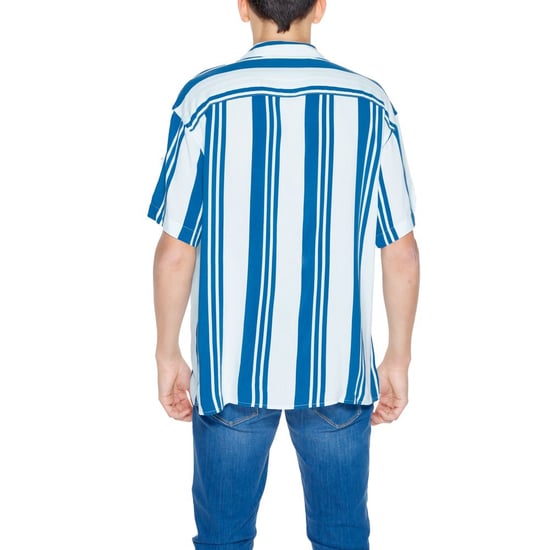 Camisa de manga corta de viscosa a rayas - Image 2