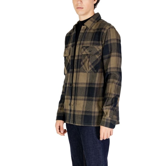 Camisa de Franela Negro Oliva - Image 3