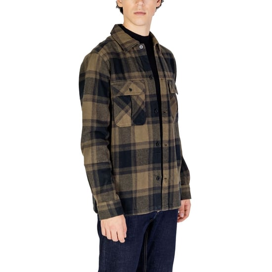 Camisa de Franela Negro Oliva - Image 4