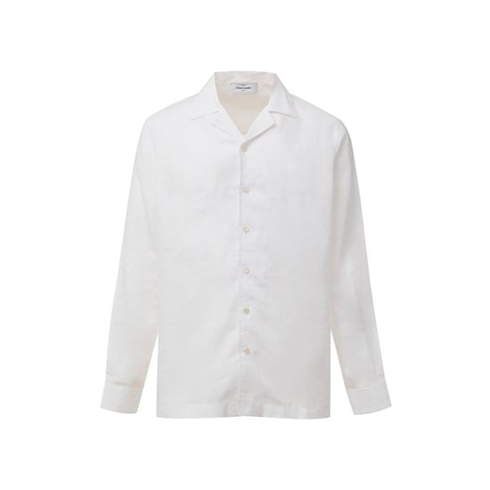 Camisa de Lino de Manga Larga con Botones - Image 1