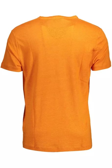 Camiseta de cuello redondo de lino de manga corta - Image 2