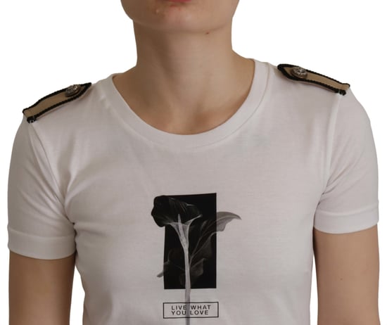 Camiseta Gráfica de Flores Dolce Gabbana Tsh7843 - Image 3