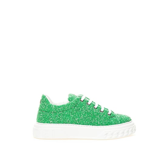 Zapatilla Kick de Casadei Verde Brillante - Image 1