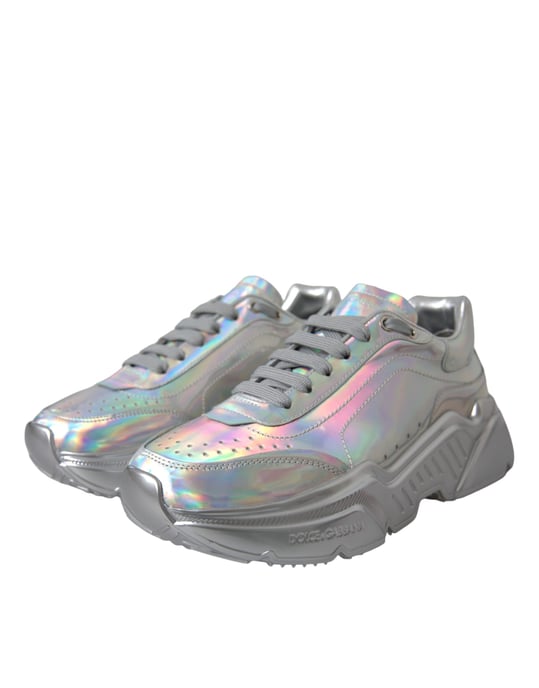 Zapatillas Portofino de Cuero Metálico - Image 3