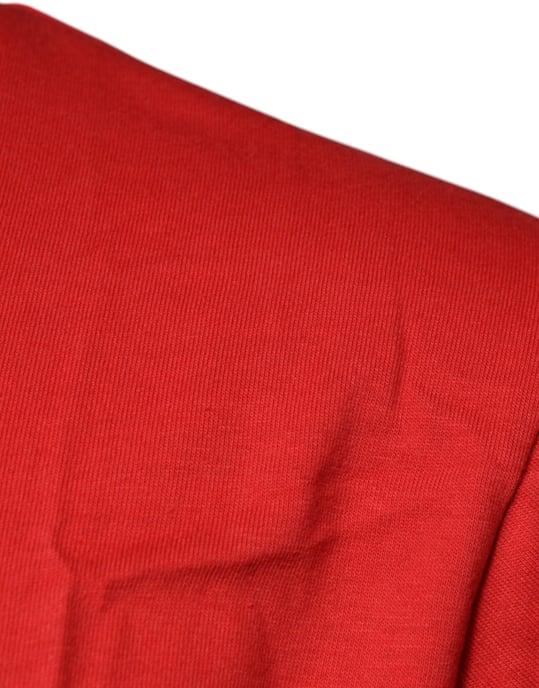 Camiseta de algodón roja con logo de Dg - Image 4