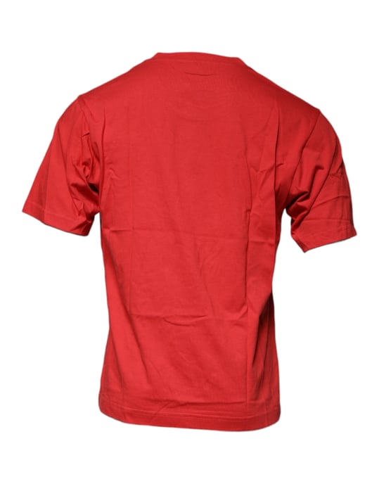 Camiseta de algodón roja con logo de Dg - Image 5