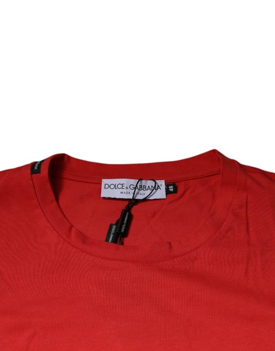 Camiseta de algodón roja con logo de Dg - Image 6