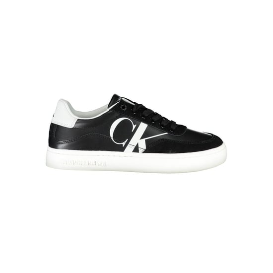 Zapatillas de lona bajas de cuero con logo Ck para hombre - Image 1