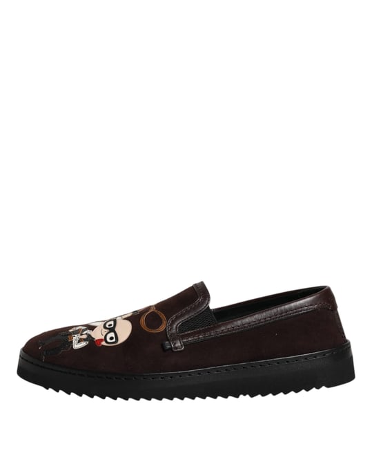Zapatillas Slipon Portofino de ante marrón - Image 6