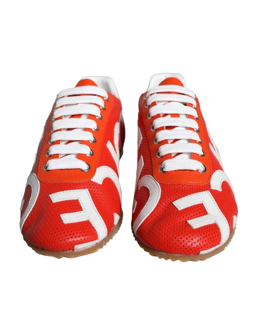 Zapatillas Dg de Cuero Rojo Estilo Casual - Image 2