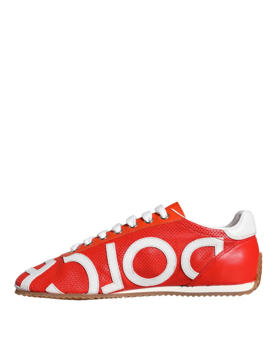Zapatillas Dg de Cuero Rojo Estilo Casual - Image 5