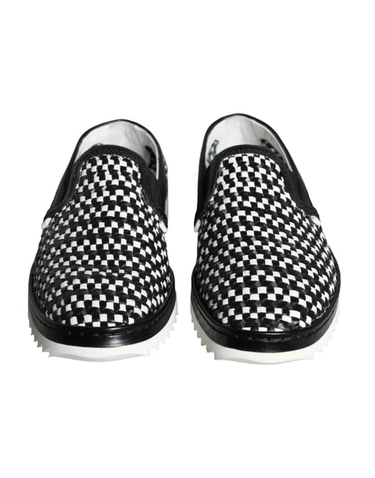 Mocasines de Cuero Trenzado Estilo Damero - Image 2