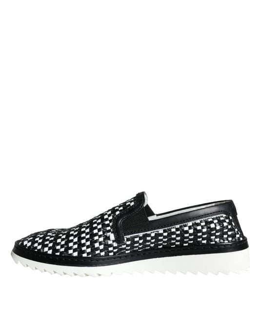 Mocasines de Cuero Trenzado Estilo Damero - Image 6
