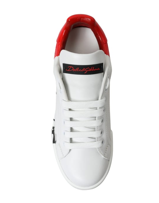 Zapatillas Portofino de piel con estampado distintivo - Image 2