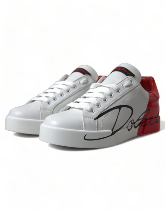 Zapatillas Portofino de piel con estampado distintivo - Image 4