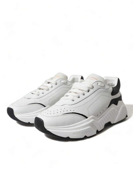Zapatillas Portofino BlancoNegro de Piel - Image 3