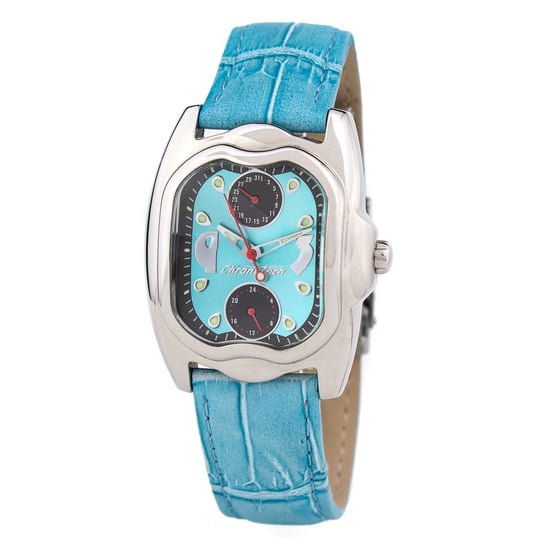 Reloj Analógico de Correa de Cuero Azul Claro Ct7220l04ac - Image 1