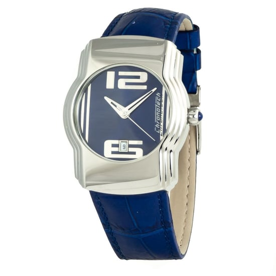 Reloj de pulsera Chronotech Chct7279m09ac con correa de cuero azul - Image 1
