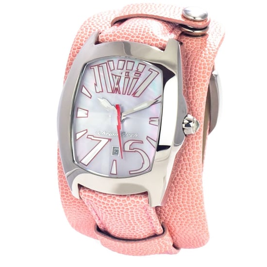 Reloj Envoltura de Cuero Rosa 75 - Image 1