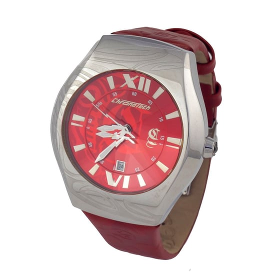 Reloj de Cuero Rojo Chronotech 7694m03ac - Image 1