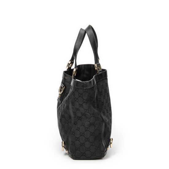 Gucci Small Abbey D-Ring Tote  en Negro Lienzo - Image 3
