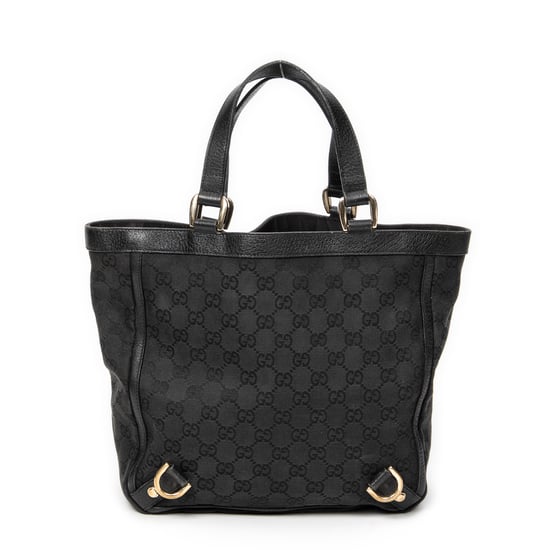 Gucci Small Abbey D-Ring Tote  en Negro Lienzo - Image 5