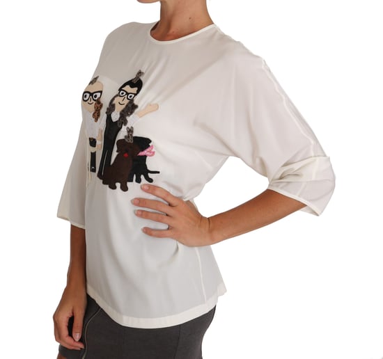 Blusa de Seda con Apliques - Image 2