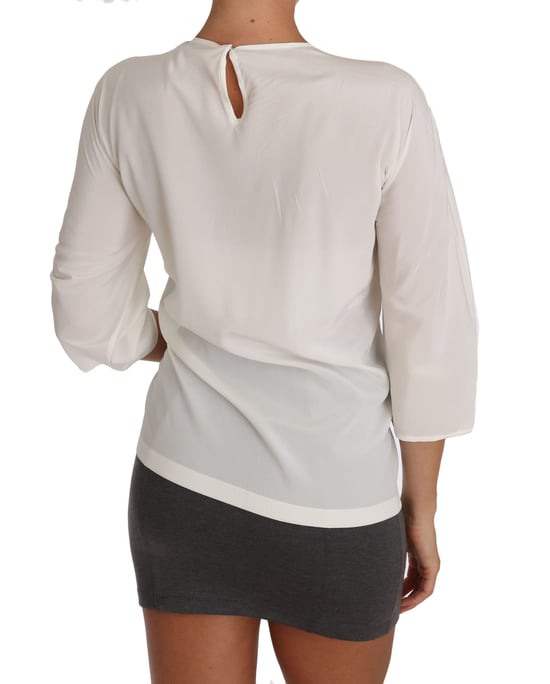 Blusa de Seda con Apliques - Image 4