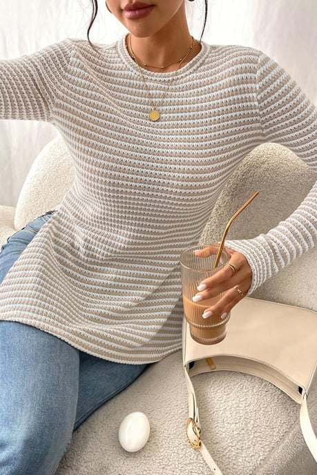 Blusa de Manga Larga a Rayas - Image 4