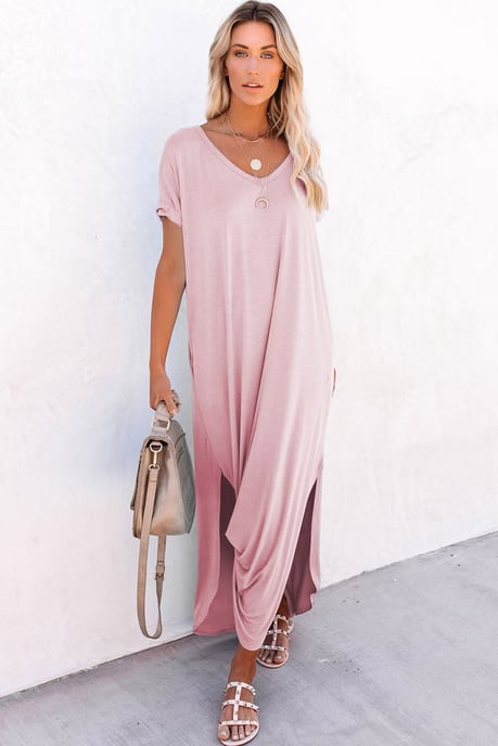 Vestido Maxi con Aberturas y Bolsillos - Image 2