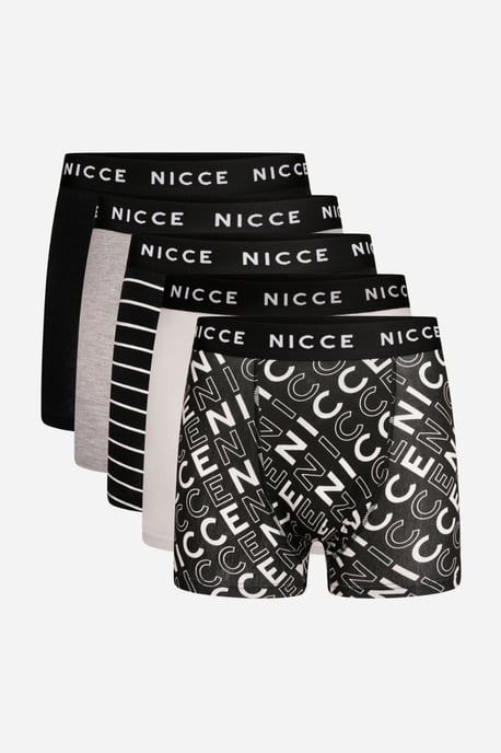 Pack de 5 Boxers de Algodón Rico con Cintura de Logo y Diseños Variados - Image 1