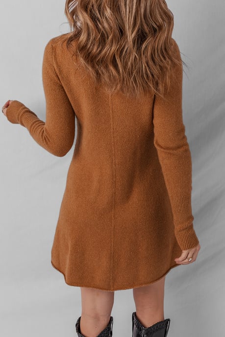 Vestido de punto Aline de manga larga - Image 2
