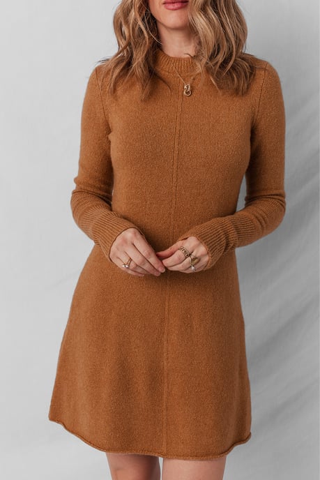 Vestido de punto Aline de manga larga - Image 3