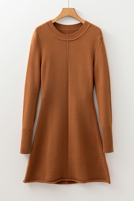 Vestido de punto Aline de manga larga - Image 6