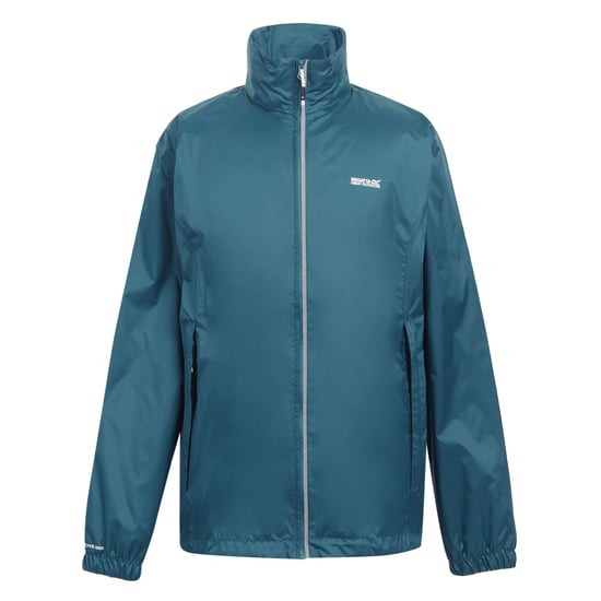 Regatta Mens Lyle IV Waterproof Hooded Jacket (Moroccan Blue/Citron Lime) - Image 1