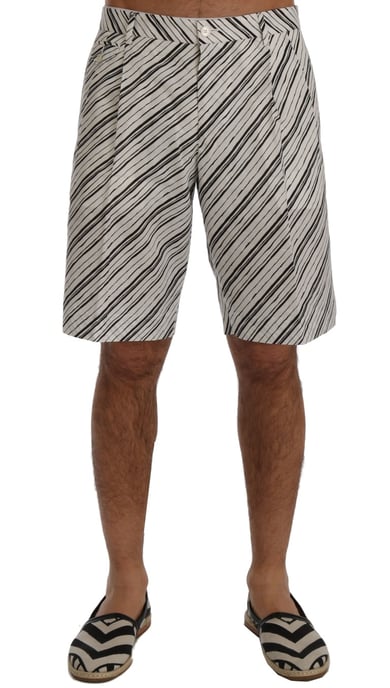 Pantalones Cortos Casuales Rayados - Image 1