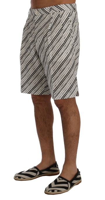Pantalones Cortos Casuales Rayados - Image 2