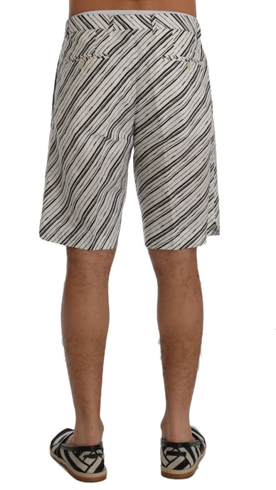 Pantalones Cortos Casuales Rayados - Image 3
